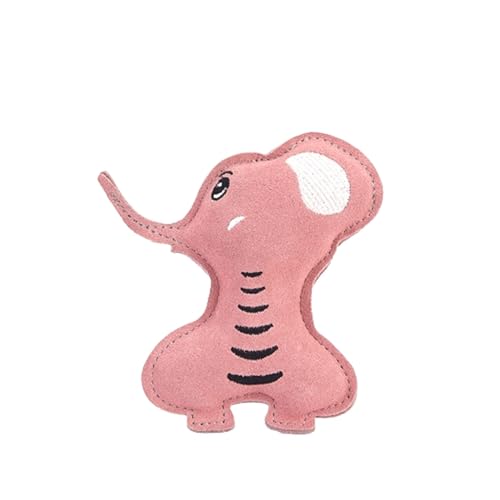 ペットおもちゃ 犬用おもちゃ 音出るおもちゃ 噛むおもちゃ レザー 象 ぬいぐるみ かわいい 遊ぶ ペット用 おもちゃ 運動不足解消 ストレス解消 耐久性 小/中/大型犬 ピンク象