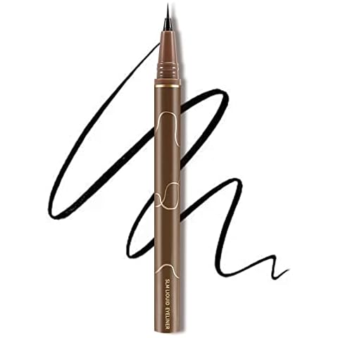 Boobeen Ultra Fine Precise Liquid Eyeliner Waterproof Felt Tip Liquid Eyeliner Pen Quick Drying Smooth Inky Definition Eye Liner Cover