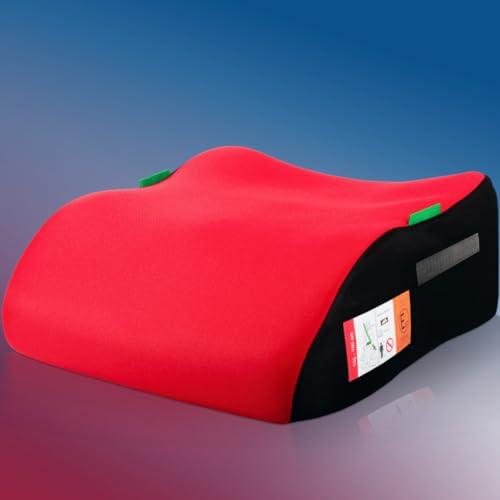 2er Set Kindersitzerhöhung ergonomisch Kinder 135-150 cm Sitzerhöhung Auto Sitz ECE R129 Bezug waschbar (Rot)