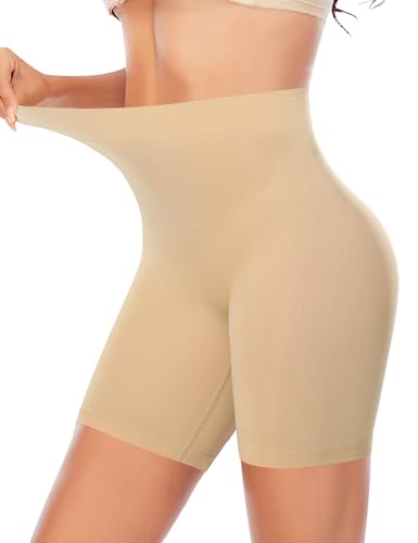 Image of Womens Slip Shorts for Under Dresses Smooth Anti Chafing Underwear Seamless Safety Under Shorts