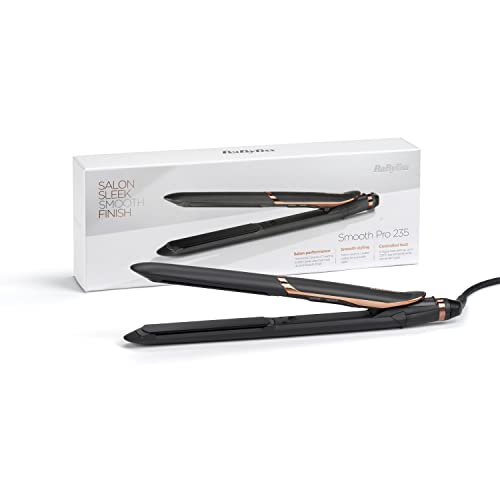 BaByliss Smooth Pro 235 Hair Straighteners, Ionic, Salon performance, Ceramic plates for a smooth finish, Ionic, Controlled heat, 6 heat settings 140°C to 235°C - Image 6