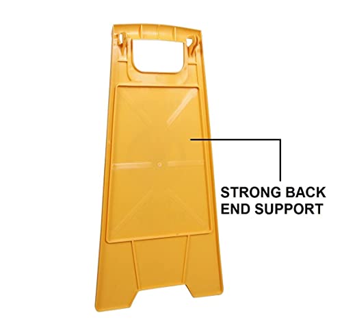 Image of AIR O MATIC NO Parking Caution Sign Board | ABS-Plastic Caution Standing Board (Yellow Sign Board - Big Size)