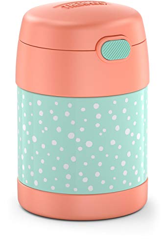Image of THERMOS FUNTAINER Kids Food Jar with Spoon, 10oz, Pastel Delight