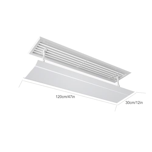 Déflecteur d'aération réglable avec volet de direction du vent 120cm - 8