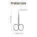 KINBOM Cuticle Scissors, Fine Small Scissors for Manicure Pedicure Beauty Grooming Curved Multi-purpose Scissors for Fingernail Toenail Eyebrow Eyelash