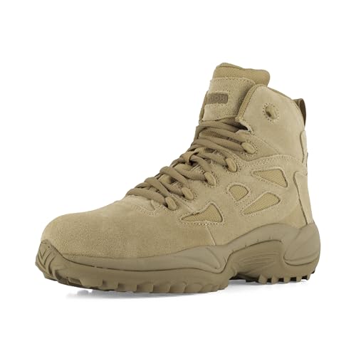 reebok men39s rb8694 rapid response rb composite toe 634 tactical stealth boot sidezipper desert tan military amp tactical boots