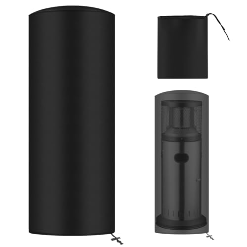 AOOWU Couverture de Chauffe-Patio, 96 x 42CM Housse pour Parasol Chauffant Exterieur Rond, Imperméable Housses de Chauffage en Oxford, Extérieur Housse de Protection...