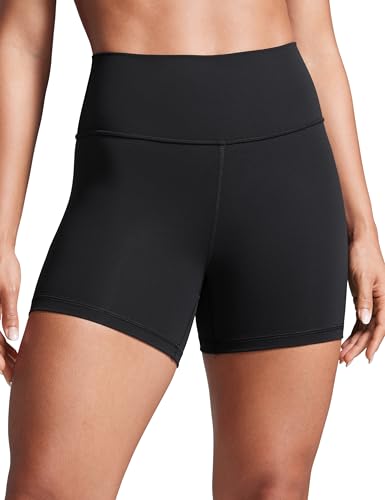 CRZ YOGA Women Butterbreeze Athletic Biker Shorts 4 Inches - Workout Gym Running Volleyball Yoga High Waisted Spandex