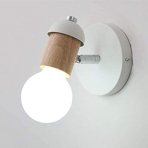 Lámpara de Pared LED Macaron, lámpara de Pared de Hierro Forjado E27, Luces de Pasillo Edison, lámpara de Pasillo, Accesorio de Lectura para mesita de Noche, decoración de Pasillo de Dormitorio, lámp