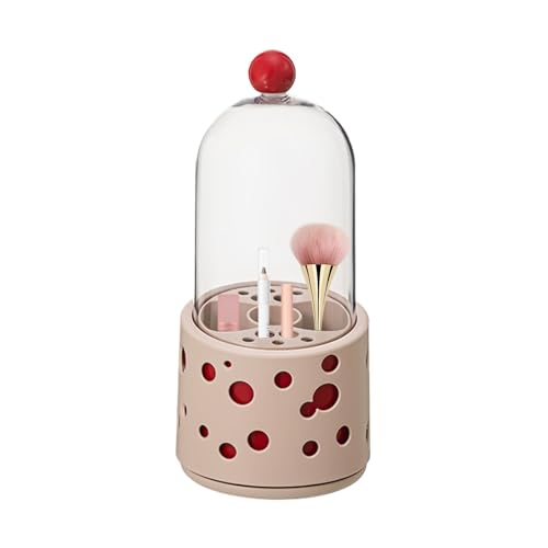 Soporte de de maquillaje giratorio, tubo de almacenamiento de de maquillaje giratorio | Cáscara de exhibición giratoria de 360 ​​grados | Spin Storage Rack Lipstick Box Supporter para sombra de ojos
