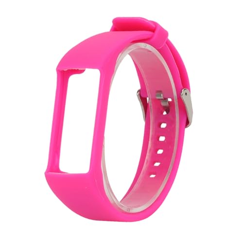 BEBEMOKO 1 correa de silicona de repuesto para reloj inteligente Polar A360/A370, pulsera de silicona rosa suave, 21x2.5cm, Silicona, No es una piedra preciosa