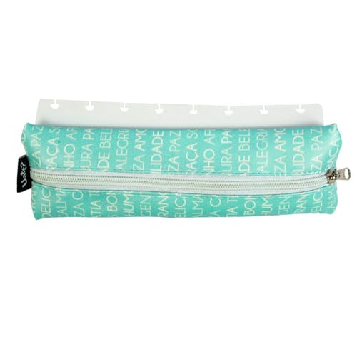 Estojo Slim Para Caderno de Discos com Zíper - Palavras