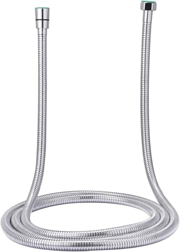 Image of SR SUN RISE Flexible 304 Stainless Steel Shower Hose, 96 Inch, Chrome
