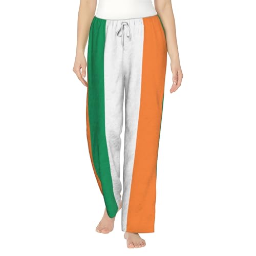 Pantalon de pyjama flanelle femme nuit vêtement d'intérieur motif irlandais