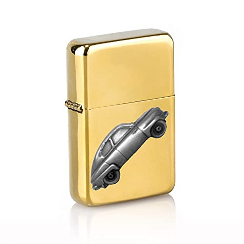 Briquet à essence Swedish Car 92 cadeau idéal vintage doré coupe-vent