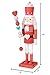 Clever Creations King of Hearts 15 Inch Traditional Wooden Nutcracker, Festive Christmas Décor for Shelves and Tables