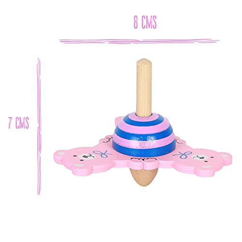 Image of Trinkets & More Spinning Tops for Kids Toddlers 3+ (Animal Theme Pack of 3)