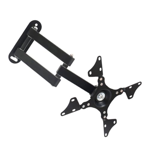 CAXUSD Soporte para Monitor De 14-32 para TV, 360° Rotación, Brazo Extensible, Montaje En Pared, Compatible Pantallas Planas, Negro, Uso Doméstico y Oficina