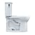 TOTO Drake Transitional Two-Piece Round 1.28 GPF Universal Height TORNADO FLUSH Toilet with CEFIONTECT, Cotton White - CST785CEFG#01