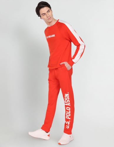 Image of U.S. POLO ASSN. Men's Mid Rise Regular Track Pants