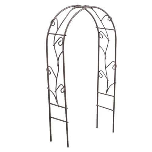 Image of Operitacx Miniature Wedding Arch Black Iron Ornament for Dollhouse Decor