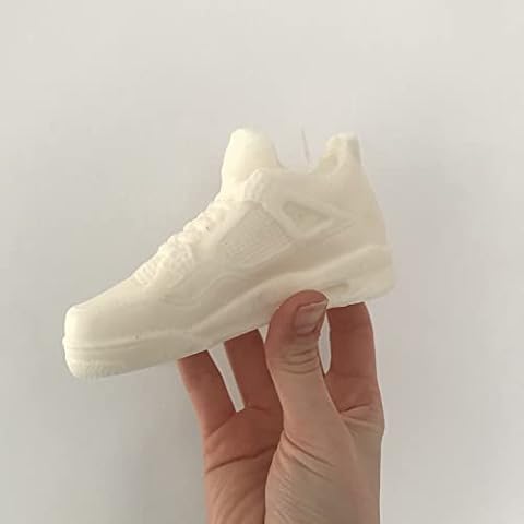 Sneaker Jordan 4 Trainer Candle Soy Wax Handmade Home Decor - Small 13cm (Lime Basil Mandarin) Cover