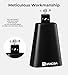 Vangoa 8 inch Metal Steel Cow Bell Noise Maker Cowbell Percussion Instrument with Handle Stick for Drumset Wedding Football Cheering Games