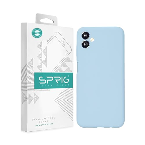 Image of SPRIG Compatible with Samsung Galaxy F14 5G Phone Liquid Silicone Cover Premium Back Cover Drop Tested Shock Proof Mobile Case for Men, Women, Boys and Girls with Camera Protection (Blue)
