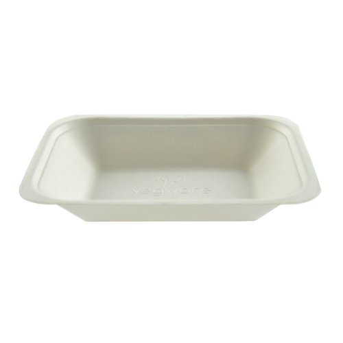 Vegware vw-c2 Bagasse Chip Tablett, mittel, 17,8 x 12,7 cm -Pack of 500