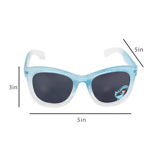 Disney Frozen Sunglasses for Kids Set - Bundle with Stylish, Comfortable & Durable Blue Frozen Sunglasses Plus Stickers, More | UV-Protection Accessories for Girls4