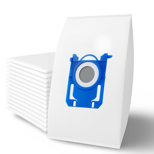 DEGG Sacs d’aspirateur - Lot de 10 - Compatibles avec aspirateurs Philips, AEG et Electrolux - Sacs S-BAG - Remplacement pour FC8021, GR201S et E200S - Accessoires...