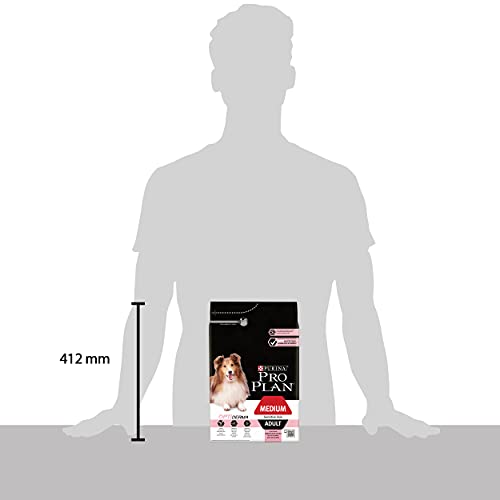 PURINA PRO PLAN Medium Adult Hundefutter trocken mit OPTIDERMA, reich an Lachs, 1er Pack (1 x 3kg) & PURINA PRO PLAN Medium Adult Hundefutter trocken mit OPTIBALANCE, reich an Huhn, 1er Pack (1 x 3kg)