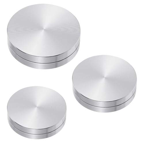 3Stk Keramik Trimmspinner,Töpfer Spinnerwerkzeug,Töpferscheibe Trimmen Keramikton Töpferwerkzeug,Trimmspinner aus Aluminiumlegierung,Mini Töpferscheibe Zubehör,Keramik Polymer Ton Spinner für Töpferei