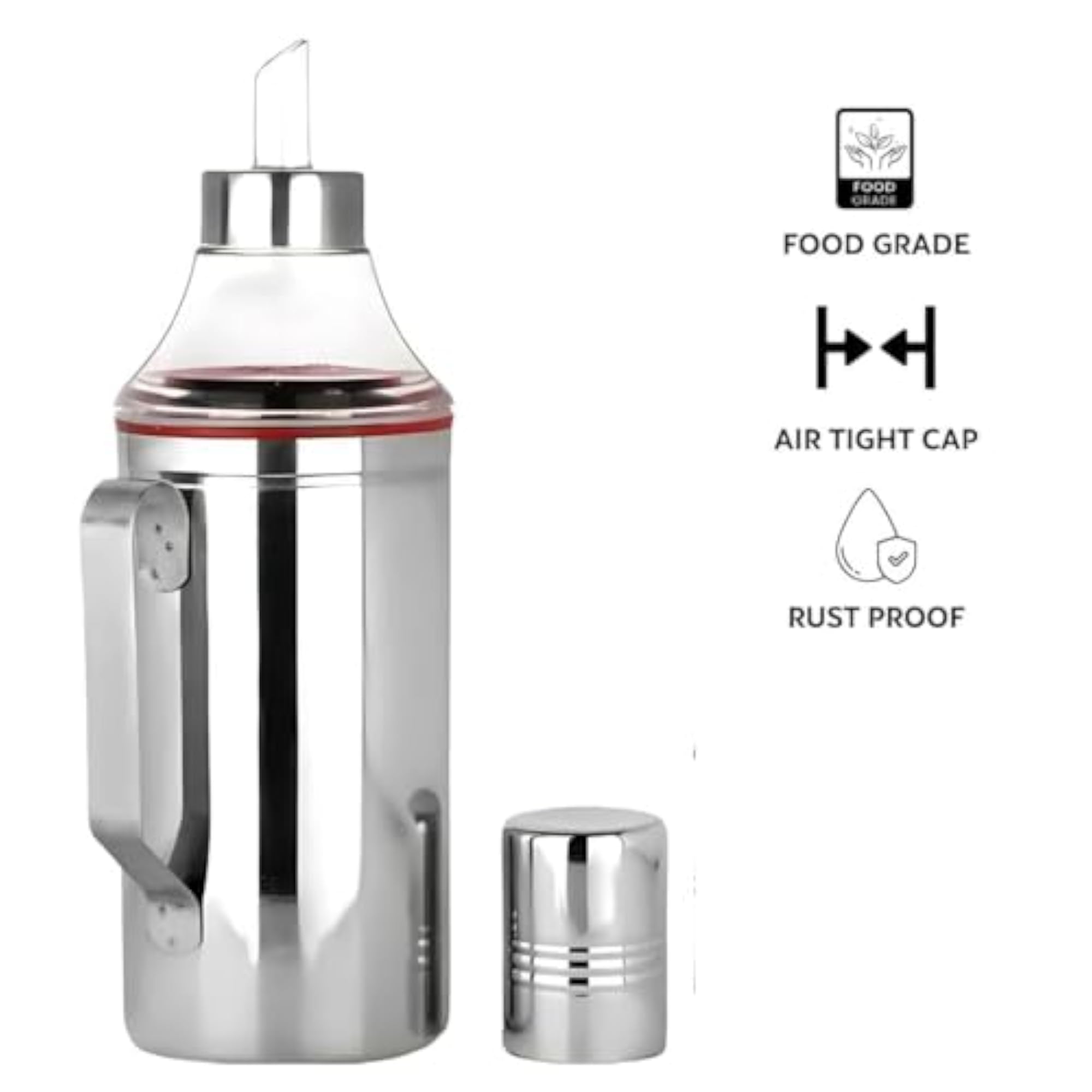 Stainless Steel Dispenser Bottle with Airtight Cap