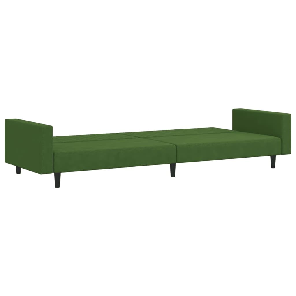 ZEYUAN Sofá Cama de 2 plazas Terciopelo Verde Oscuro, Sofas De Salon, Sofa Relax - 375939