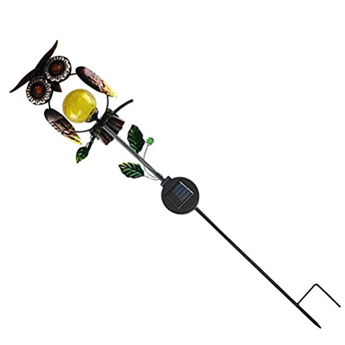 Mobestech Coruja Luzes da Estaca Estaca Luz Solar Ao Ar Livre Quintal Jardim Lâmpada Decorativa De M