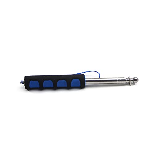 Image of Othmro 2Pcs Hollow Telescopic Teachers Pointer, Teaching Pointer Stick for Classroom, Metal Hand Retractable Pointer Extended Length 39.4 inch, Handheld Presenter Whiteboard Pointer (Blue)