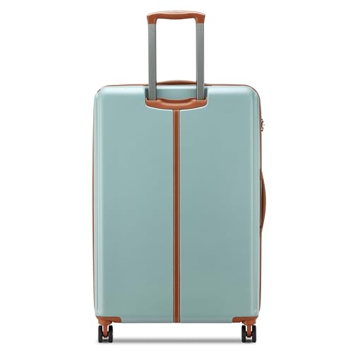 Image of DELSEY PARIS Bianca 76 cms Large Check-in ABS /Polycarbonate Hard Sided 8 Wheels and Expandable Spinner Suitcase /Trolley Bag for Travel with TSA Lock- Sage Green
