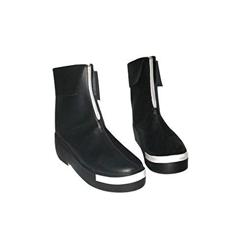 DUNHAO COS Women's Anime Black Rock Shooter Cosplay School Custom Boots Shoes Male US 8/EU41