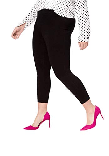 Leggings capri grande taille noir HUE 1X extensible femme