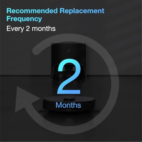 ECOVACS 3Pcs Vacuum Cleaner Bags Accessories Compatible with Deebot X1 Omni, T10 Omni, T20 Omni, Replacement Dust Bag for Deebot Vacuum Cleaner