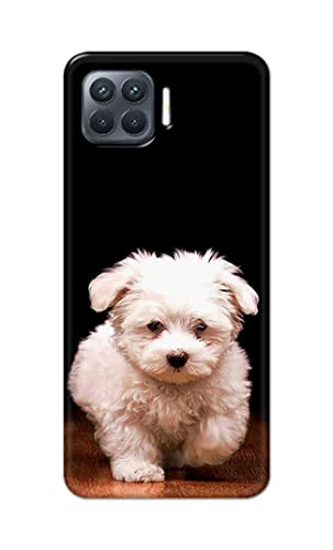 Image of Printed Hard Back Cover Case for Oppo F17 Pro | Oppo A93 4G | Oppo Reno4 F | Oppo Reno 4 F Back Cover (Puppy Dog) -203