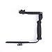Hakutatz Quick Flip Rotating Flash Bracket Grip Flash Mount Swivel Bracket Camera Flash Arm Holder Stand for Digital SLR Cameras Point and Shoot Cameras Nikon Canon DSLR Speedlight Flashes