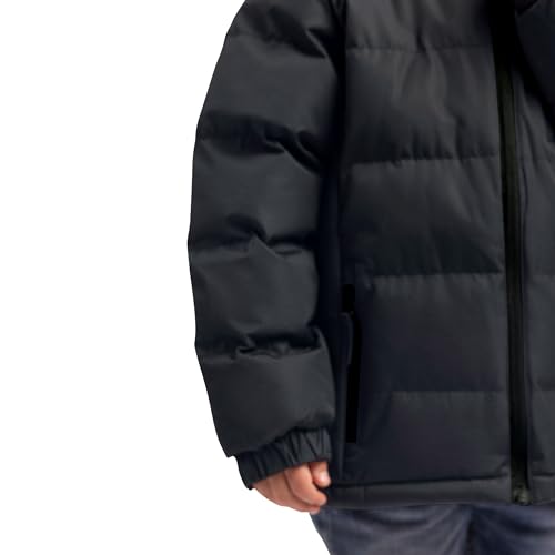Trespass Herren Warme Gepolsterte Wasserdichte Regenjacke Mit Abnehmbarer Kapuze Clip, Flint, M, MAJKCAI20001_FLIM