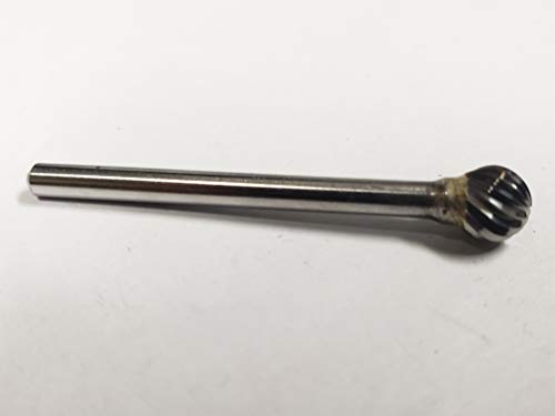 Punta de carburo bola 1/4" cabeza, 1/8" vástago miniatura 5