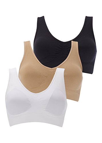 Boolavard ® Comfort Bra - sans Couture - Bustier Bra - Loisirs et Sport Bra, Sporttop, Seamless, Shape Bustier sans Armature, Ahh Bra Soutien-Gorge Bien-être BH Microfiber (S: 76-81 cm (80A-85B), B)