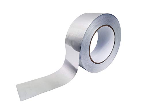 Cinta adhesiva de aluminio 50mm x 10m. Para reparaciones. Aislante, resistente a...