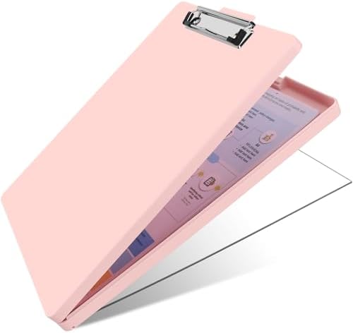 Piasoenc Clipboard With Storage, 8.5x11" Clip Boards With 2 Storage Case And A4 - View #3