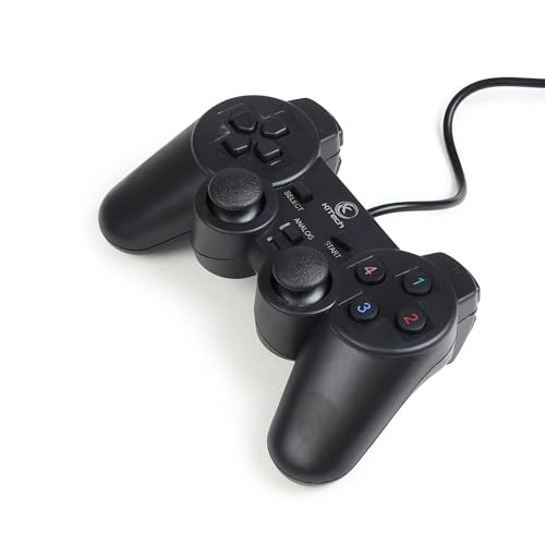 Image of KiTech USB Wired Gaming Controller, PC Gamepad, Black