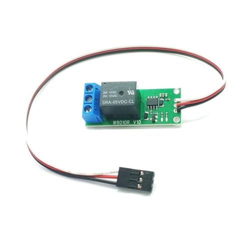 Tuesoa Relais RC pour Voitures Aéromodélisées, Large Plage de Tension 5-12V, Contrôle PWM. Commutateur Universel pour Éclairage Aérien à Basse Tension.